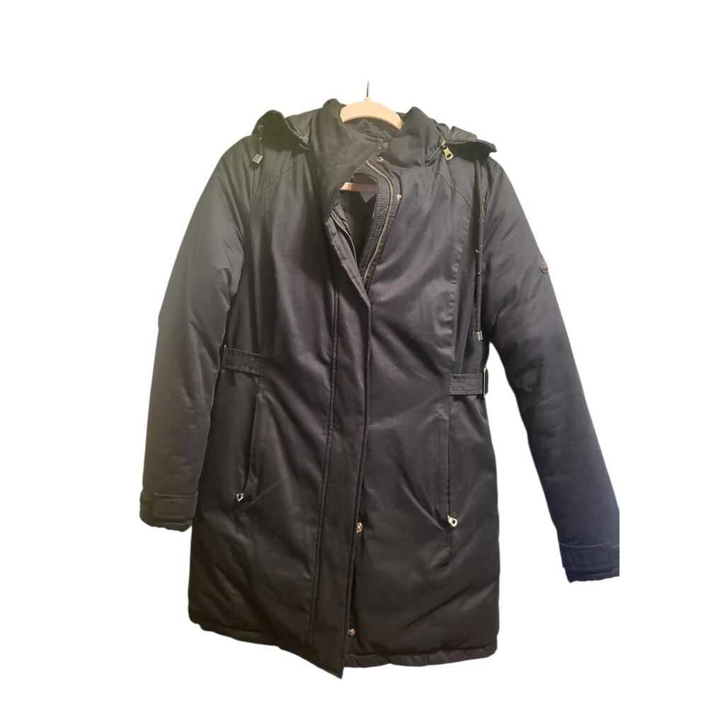Spire Womens Black Puffer Winter Coat